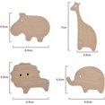 thumbnail image 4 of Set of 4 Wooden Wall Hooks for Children's Room in Animal Shape - Ideal f, 4 of 5