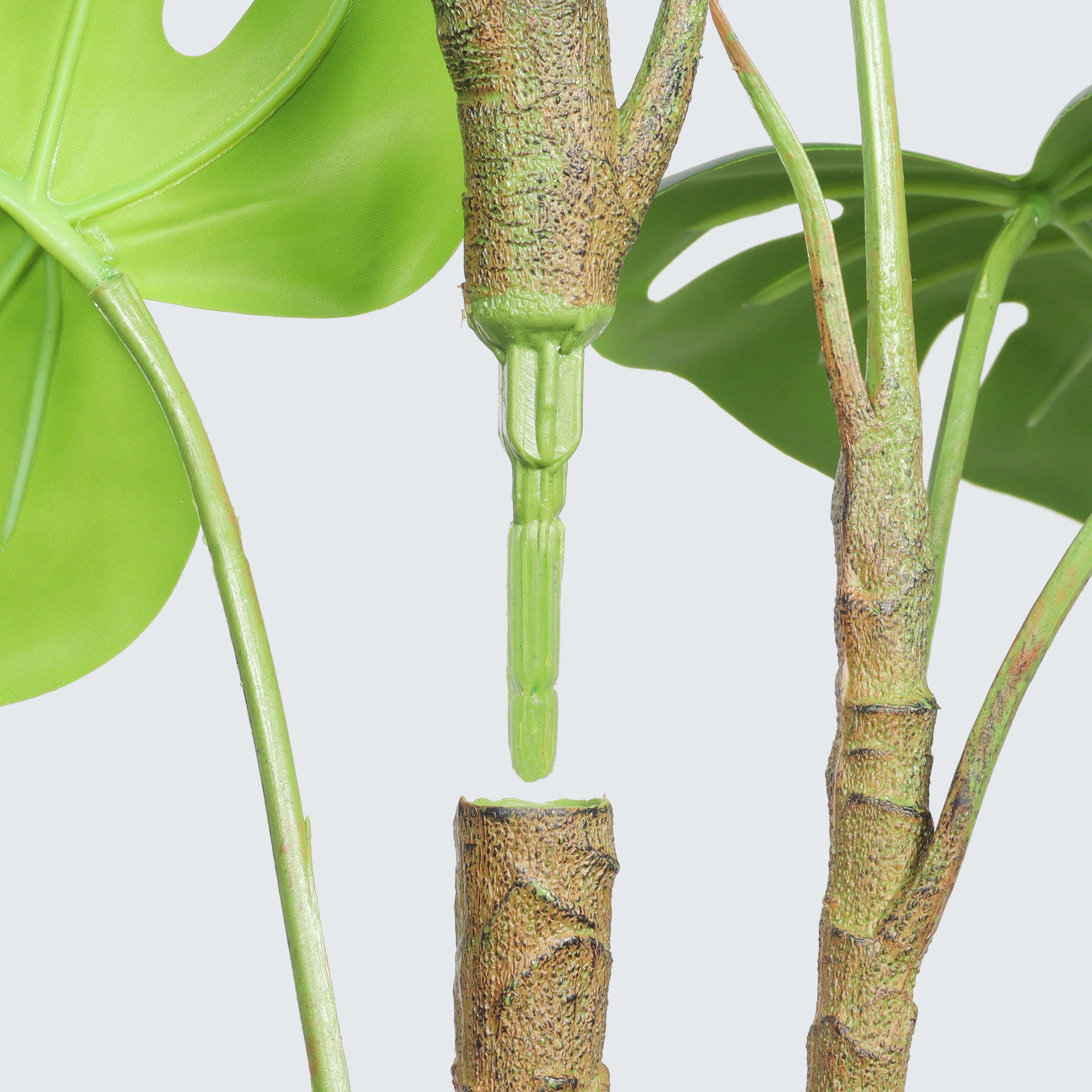 30" Artificial Monstera Deliciosa Plant with White Pot,Faux Plants Indoor Decor,Silk Plants for Home Decor Office,2 Pack