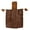 Coffee, variant on Neinkie Leather Waxed Canvas Belt Pouch, Multi-Purpose Mushroom Foraging Bag, Waterproof Leather Belt Bag for Hiking,Travel, Camping and Backpacking Gear