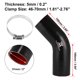 thumbnail image 3 of Manguera de Silicona Unique Bargains 51mm 2' Codo 45 Grados Negro Rojo, 3 of 7