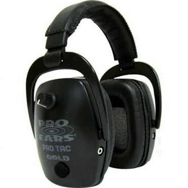 Pro Ears ProTac Slim Gold NRR 28 Green w Lithium 123 Batteries