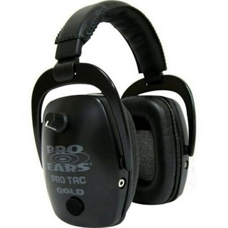 Pro Ears ProTac Slim Gold NRR 28 Green w Lithium 123 Batteries