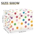 thumbnail image 5 of Yayeee Collapsible Cube Storage Bin with Lid Fabric Closet Decorative Basket with Handles, Polka Dot, 5 of 7