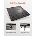 thumbnail image 5 of VEVOR Tri-Fold Truck Bed Tonneau Cover, Compatible with 2019-2024 Chevy Silverado GMC Sierra 1500 (NOT FIT 19-24 Classic) 5'8" Bed, Fit 5.8' x 5.3' (70" x 63.3") Inside Bed, 400 lbs Capacity, Black, 5 of 9