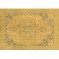 thumbnail image 1 of Ahgly Company Indoor Rectangle Abstract Brown Modern Area Rugs, 2' x 4', 1 of 4