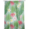 thumbnail image 5 of Tropical Plant Leaves Hibiscus Tulle Curtains for Living Room Bedroom ration Transparent Chiffon Sheer Voile Window Curtain, 5 of 7
