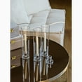thumbnail image 3 of HofferRuffer Glass Hurricane Candle Holder, Set of 3 Taper Candle Stand with 11.8 inch Tall Clear Windproof Cover for Wedding Table Centerpiece Decoration Outdoor Party, 3 of 8
