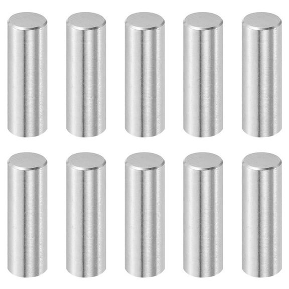 Uxcell 10 Pcs 10 mm x 30 mm Dowel Pins, 316L Stainless Steel Cylindrical Dowel Pins Shelf Support Peg Pin Rod Fasten Elements Metal Shelf Pegs Silver Tone