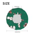 thumbnail image 6 of Balery Gingerbread Snowman Cookies Shower Caps, Double Layer Waterproof Shower Cap, Double Layers Reusable Shower Cap With Soft Comfortable For Long Thick Hair Soft Bath Shower Hair Caps, 6 of 9