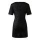 thumbnail image 5 of Vestido sexy de lentejuelas con cuello en V y manga corta para mujer - Color liso, corte ajustado, poliéster - Elegante vestido de fiesta para veladas, bodas y salidas nocturnas, 5 of 5