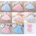 thumbnail image 2 of 2022 nuevo Frozen Snow Queen Elsa niñas vestido verano lindo estampado de dibujos animados princesa estrella malla vestidos elegante baile niños ropa Vestido11-12T Gao Jinjia LED, 2 of 2
