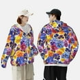 thumbnail image 6 of Gaeub The Garden Tricolor Pansy Flower Men's and Women's UPF 50+ Long-Sleeved Sun Protection Clothing, Fishing Shirt Long Sleeve Zip - Small, 6 of 9