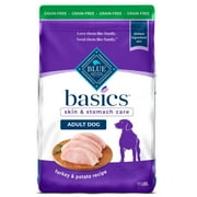 Blue Buffalo Basics Grain-Free Adult Dry Dog Food, Limited Ingredient Diet, Turkey, 11lb