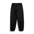 thumbnail image 4 of Vedolay Mens Pants Casual Linen Pants Drawstring Trousers Black,L, 4 of 4