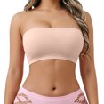 thumbnail image 2 of Bxsruta Women's Bandeau Bra Strapless Seamless Stretch Tube Top for Layering, 2 of 6