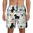 thumbnail image 3 of Uemuo Funny Puppy Pattern Mens Swim Trunks Quick Dry Board Shorts with Mesh Lining, Stretch Beach Shorts Quick Dry No-Chafing Board Shorts-X-Large, 3 of 9