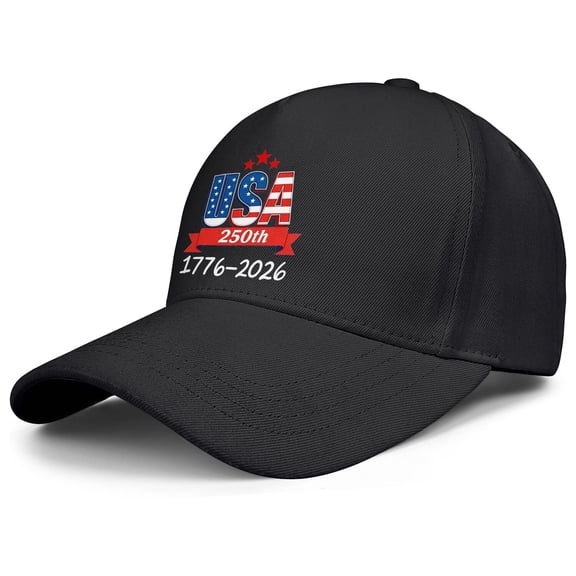 United States 250th Anniversary Hat Featuring Lightweight Denim Fabric and Adjustable Patriotic Baseball Cap Fit