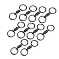 thumbnail image 4 of Accesorios de llavero de llavero de doble anillo de 10 piezas Clip de llave multipropósito para collares de conector de cadena pequeña pulseras negro, 4 of 8