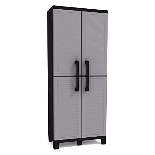 Keter Space Winner Tall Metro Storage Utility Cabinet Indoor Outdoor Garage Or Home Storage With Adjustable Shelves Walmart Canada