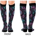 thumbnail image 2 of Coolnut 1 Pair Ethnic Design Compression Socks 20-30mmHg Knee High Women Socks Tube Athletic Stockings for Men Sport Soccer Running Cycling Medical Nurse Winter Travel Gift, 2 of 7