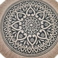 thumbnail image 7 of Round Jute Placemats Set of 4 Washable Round Placemats with Fringe for Kitchen Table 15 inch Round Table Mats, 7 of 7