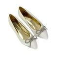 thumbnail image 3 of XY London Womens Blossom Bow Diamante Pointed Ballerina Flats, 3 of 4