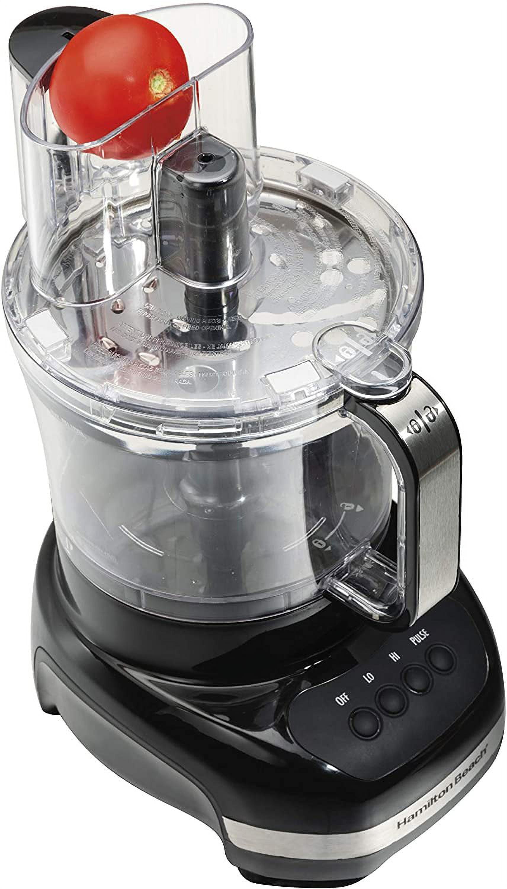 Hamilton Beach 12-Cup Big Mouth® Duo Plus Food Processor with 2 Bowls,  Touch Pad Controls - 70580