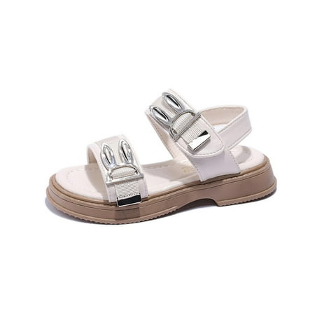 

ZRBYWB Kids Baby Girls Sandals Rabbit Design Fashion Princess Shoes Summer Daily Dress Shoes Little Child/Big Kids Summer Shoes