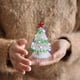 thumbnail image 1 of pstuiky Mini árbol de Navidad de cristal adorno luminoso para árbol de Navidad serie navideña regalo decoración navideña adorno, 1 of 6