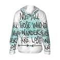 thumbnail image 2 of Picia Not All Who Wander Are Lost1 Women's Men's UPF 50+ Sun Protection Hoodie Shirt Long Sleeve SPF Fishing Outdoor UV Hiking Lightweight Shirts-X-Large, 2 of 9