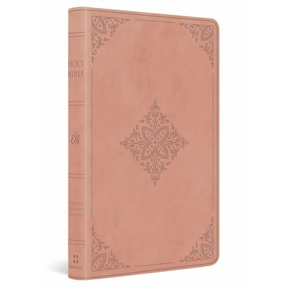ESV Large Print Value Thinline Bible (Trutone, Blush Rose, Fleur-De-Lis Design), (Hardcover)