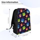 thumbnail image 4 of Disketp Owls And Hearts Mochila Unisex de Apertura Lateral Completa, Mochila para Laptop para Escuela, Trabajo y Viajes, 4 of 8