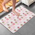 thumbnail image 4 of Pioneer Flower Floral Print Pattern Bathroom Rugs Mat, Non Slip Microfiber Bathroom Rug with Rubber Backing, Soft Mats for Bathroom Floor Tub Shower, 20"x32", 4 of 5