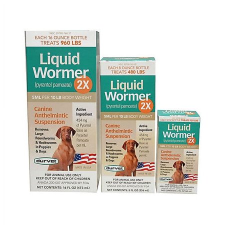UPC: 0745801011717 | Durvet Liquid Wormer For Dogs & Cats  2X  8 fl oz.