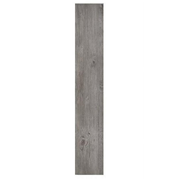 Overtime 6 x 36 in. Nexus Light Grey Oak Self Adhesive Vinyl Floor Planks - 10 Planks by 15 sq. ft. Flooring Materials