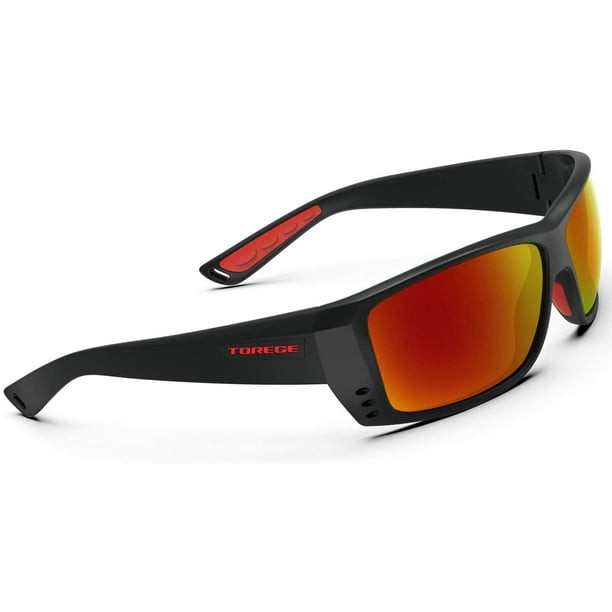 Sports Polarized Sunglasses for Men Women,Wrap Around Design