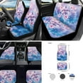 thumbnail image 2 of Jeiento Dolphin Car Seat Cover Full Sets, 17 Piece, Includes Car Seat Cover, Car Floor Mats, Flower Steering Wheel Cover Car Armrest Pad Cover Seat Belt Pads Cup Coasters Keychain, 2 of 8