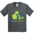 thumbnail image 3 of Inktastic Happy Dinosaur New Big Brother Youth T-Shirt, 3 of 5