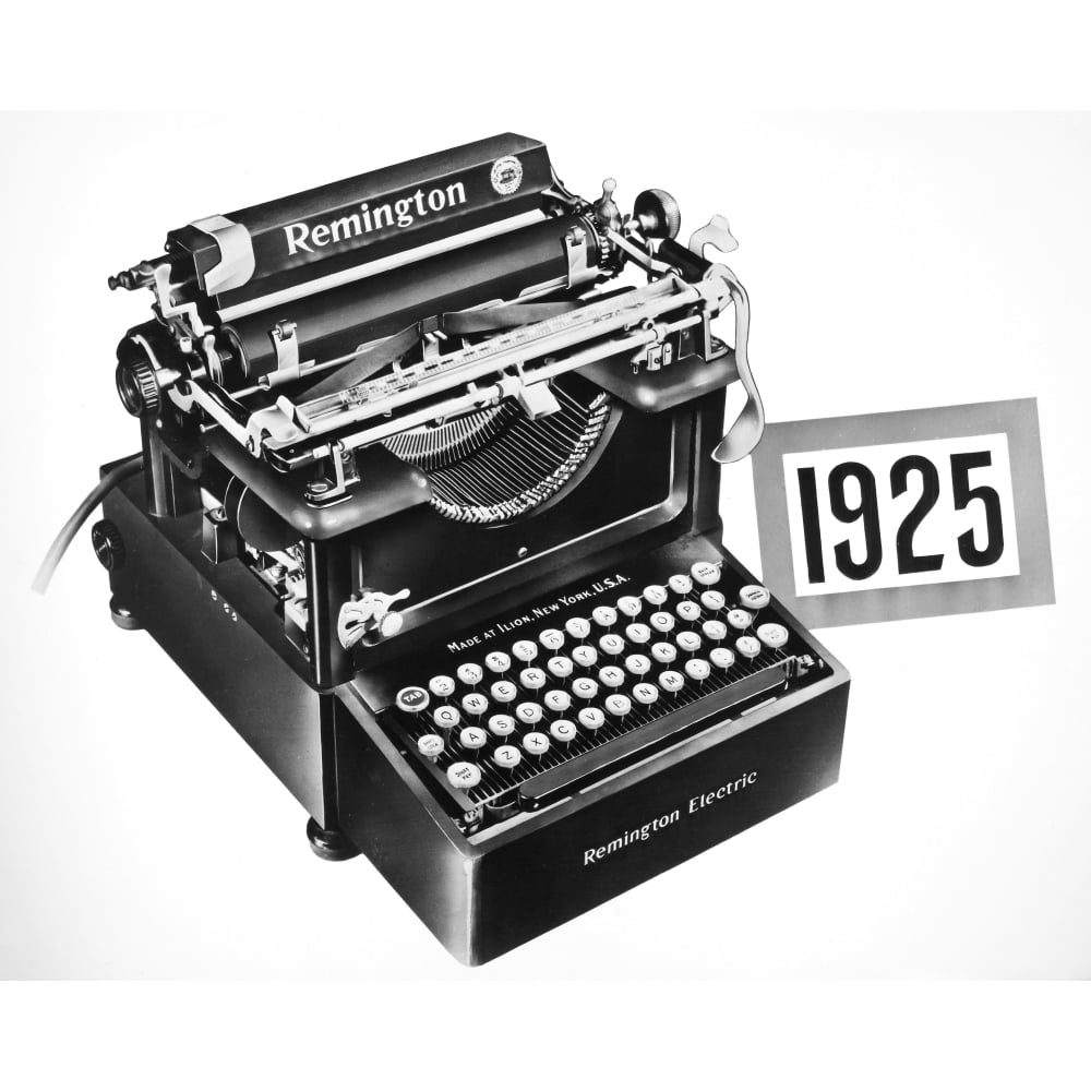 Electric Typewriter 1925. Nthe First Remington Electric Typewriter 1925
