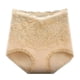 thumbnail image 1 of Puntoco Ropa interior para mujer, calzoncillos de encaje de color liso con flores, cintura alta, alta elasticidad, talla grande, bragas que levantan el abdomen y los glúteos, 1 of 3