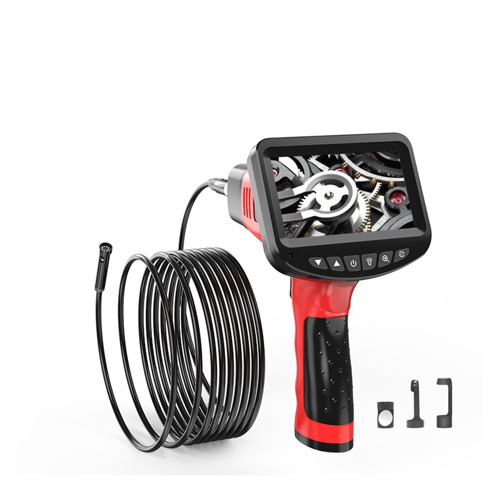Digital Inspection Camera With 4.3" LCD Monitor IP67 Waterproof Borescope 1080P Dual Endoscope Camera With 6 LED 32GB TF Card , User-Friendly Borescopes