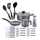 thumbnail image 1 of Bateria de cocina Tramontina Turim Con Antiadherente Starflon Max en Aluminio Negro 24 piezas, 1 of 7