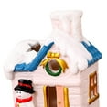 thumbnail image 4 of Maytalsory Resin Christmas Scene Snow House LED Decoration Desktop Village Set House Snowman 1Set, 4 of 6