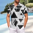 thumbnail image 3 of Rvwovn Men's Funny Graphic Shirts - Short Sleeve Button-Down Tee Tops for Summer, Beach and Holiday, 3 of 6