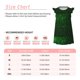 thumbnail image 3 of Fotbe Green Sparkling Vestido de Dormir para Niñas de 3 a 10 Años, Mangas Cortas, Estilo Princesa, Pijama Camisón con Mangas Voladas-XX-Large, 3 of 6