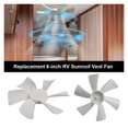 thumbnail image 4 of 2Pack 6 Inch RV Bathroom Vent Fan RV Vent Fan Blade D-Shaped Shaft RV Exhaust Fan Compatible, 4 of 6