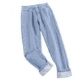 thumbnail image 4 of Pantalones harem de invierno de cintura alta y tejido grueso para mujer: poliéster, cálidos y holgados, ideales para llevar como prenda exterior en climas fríos., 4 of 4