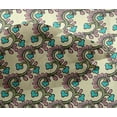 thumbnail image 4 of oneOone Viscose Chiffon Fabric Spiral & Floral Block Print Fabric By The Yard 42 Inch Wide, 4 of 4