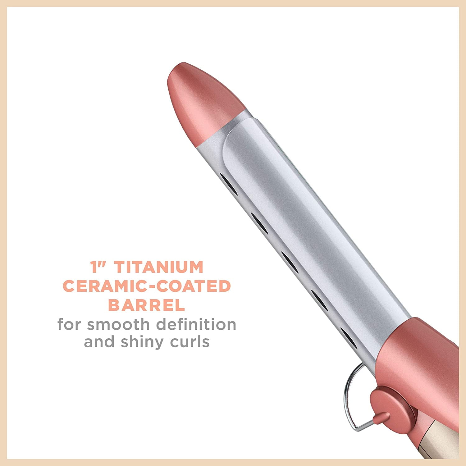 INFINITI PRO CONAIR 1" Titanium Ceramic Curling Iron, Creates Classic Curls