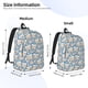 thumbnail image 2 of Easygdp Funny Cute Healthy Teeth Mochila de Lona Resistente para Laptop, Compatible con Laptops de 15 a 17 pulgadas, Ideal para Escuela, Trabajo y Viajes-Medium, 2 of 5